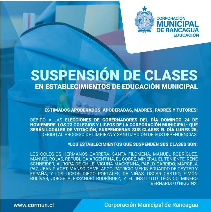 Suspención de clases